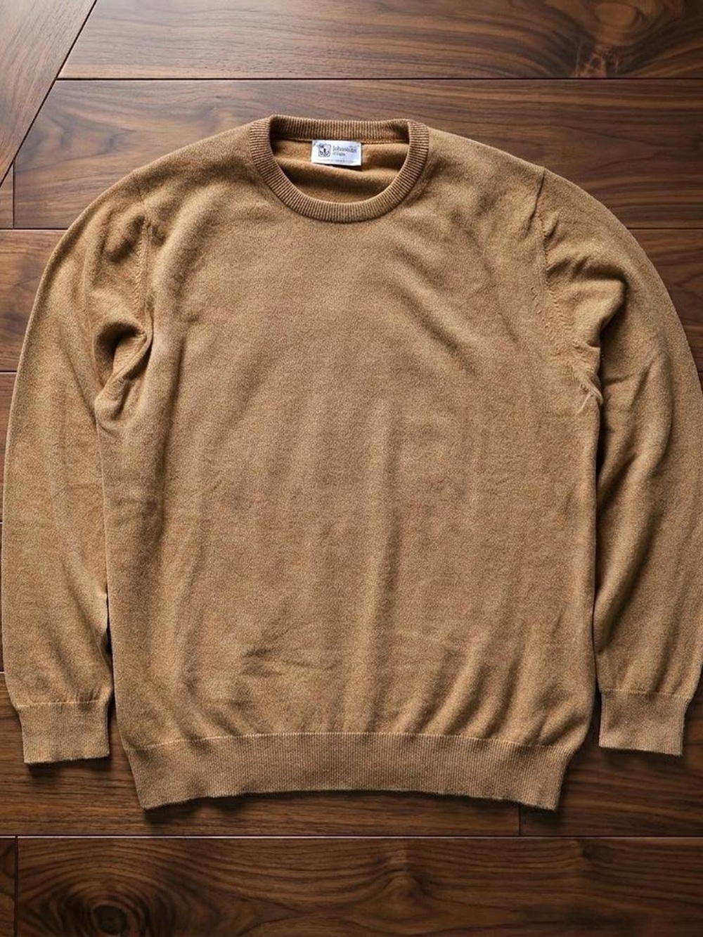 Johnstons of Elgin 100% Cashmere Sweater / Tan Brown